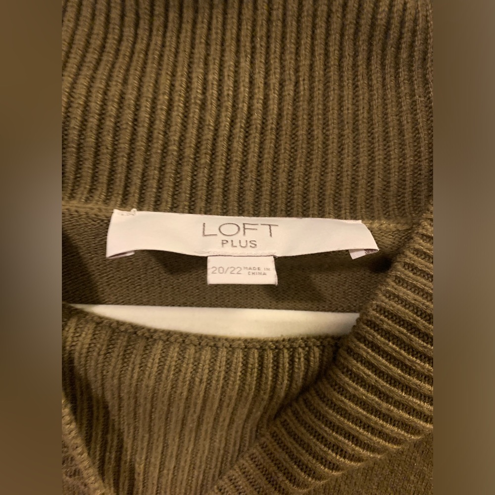 EUC Loft sweater in olive size 20/22